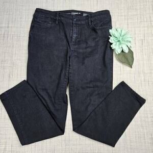 Chico's The Platinum‎ Jegging Womens Black Denim Jeans Size 0.5 Small Size 6